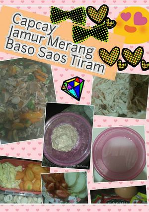 Foto resep Capcay Jamur Merang Baso Saos Tiram