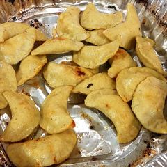 A picture of Garlic and Shallot Pierogies.