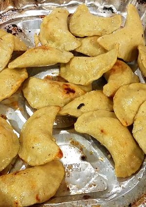 A picture of Garlic and Shallot Pierogies.