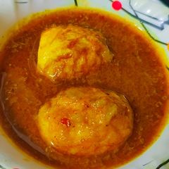 A picture of Egg curry 🧆.