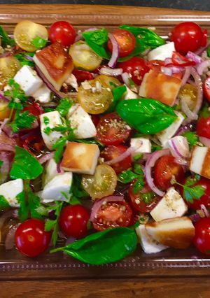 A picture of Heirloom Tomato Salad:.