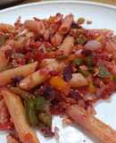 Veg Pasta in Homemade Tomato Salsa