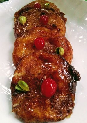 A picture of Banana Malpua.