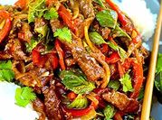 A picture of thai basil beef