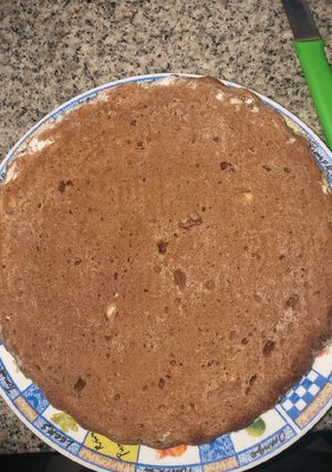 Una foto de Brownie de banana fácil