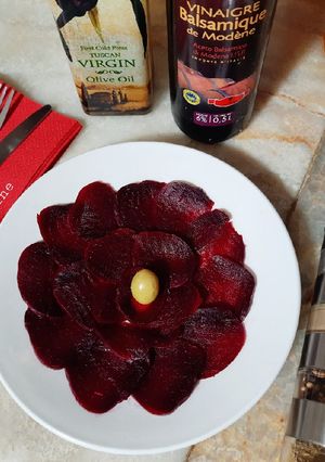Une photo de Carpaccio de betterave 🍴