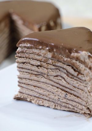 Foto resep Mille Crepes Coklat