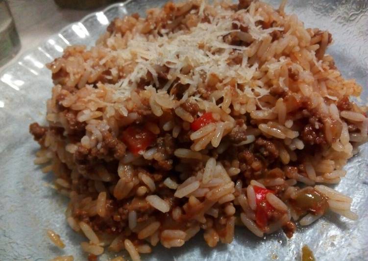 Arroz a la bolognesa