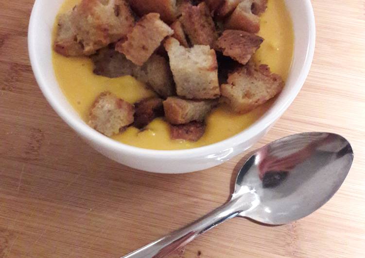 La Recette Pas à Pas Soupe de potimarron et patate douce