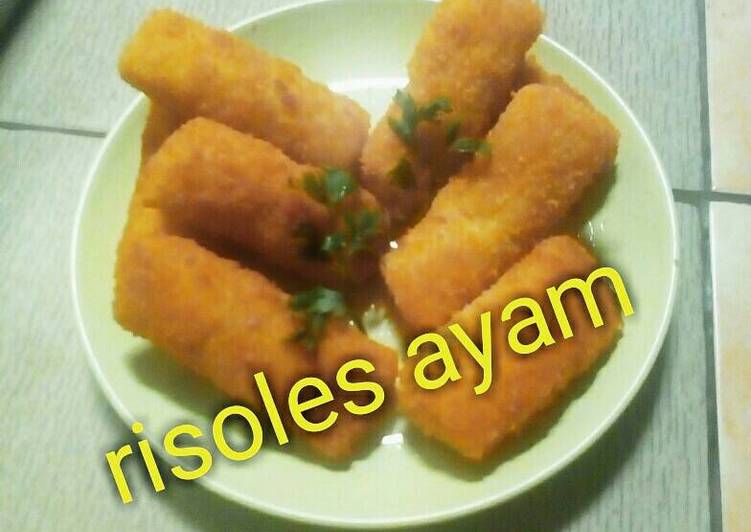 Cara termudah untuk Musim Gugur EnakRisoles ayam murmer