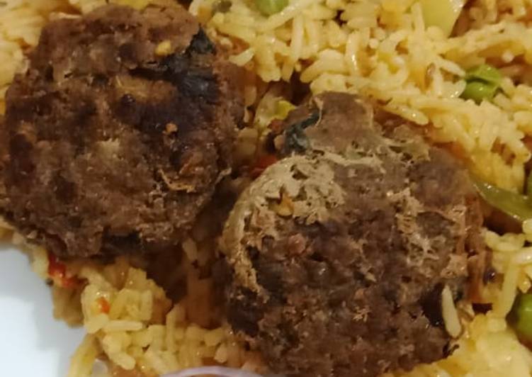 Step-by-Step Guide to Make Homemade Mater pulao with shami kabab