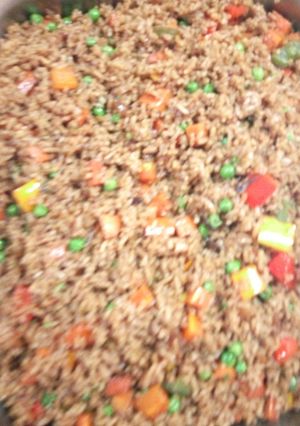 A picture of Vegetables pilau.