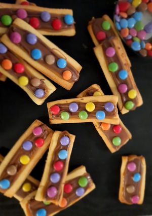 Une photo de Sablés caramel chocolat