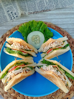 Foto resep Chicken and cheese sandwich