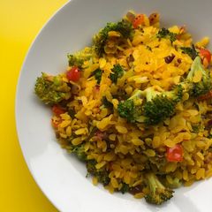 A picture of Broccoli Lime Poha | Breakfast Recipe | Fiber Rich Breakfast.