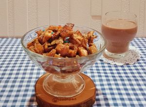 Foto resep Caramel Bread Popcorn Pinggiran Roti Tawar