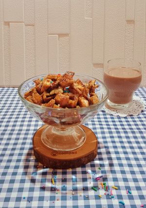 Foto resep Caramel Bread Popcorn Pinggiran Roti Tawar
