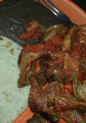 Una foto de Mollejas de pollo estofadas