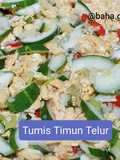 Tumis Timun Telur