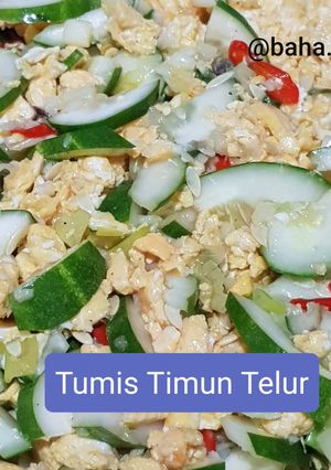 Foto resep Tumis Timun Telur