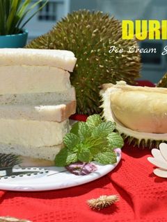 Foto resep DURIAN Ice Cream Sandwich