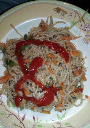 A picture of Chinese touch Rice & noodles#cookpad app.