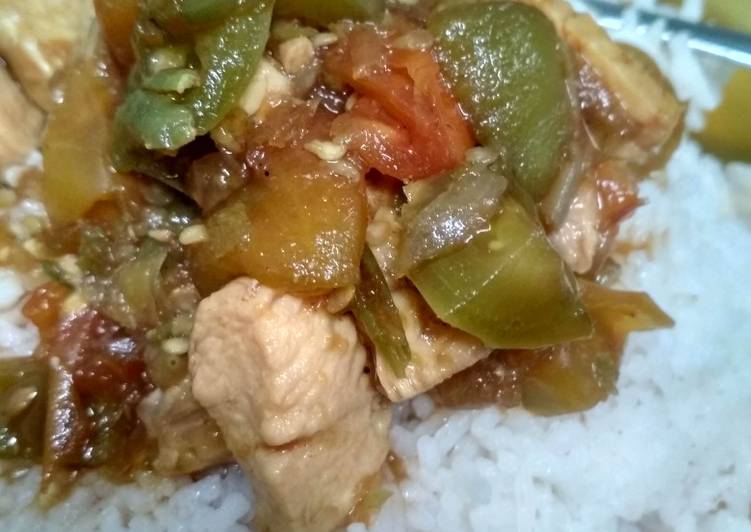 Resep Menu diet: ayam tempe cabe ijo yang Lezat Sekali