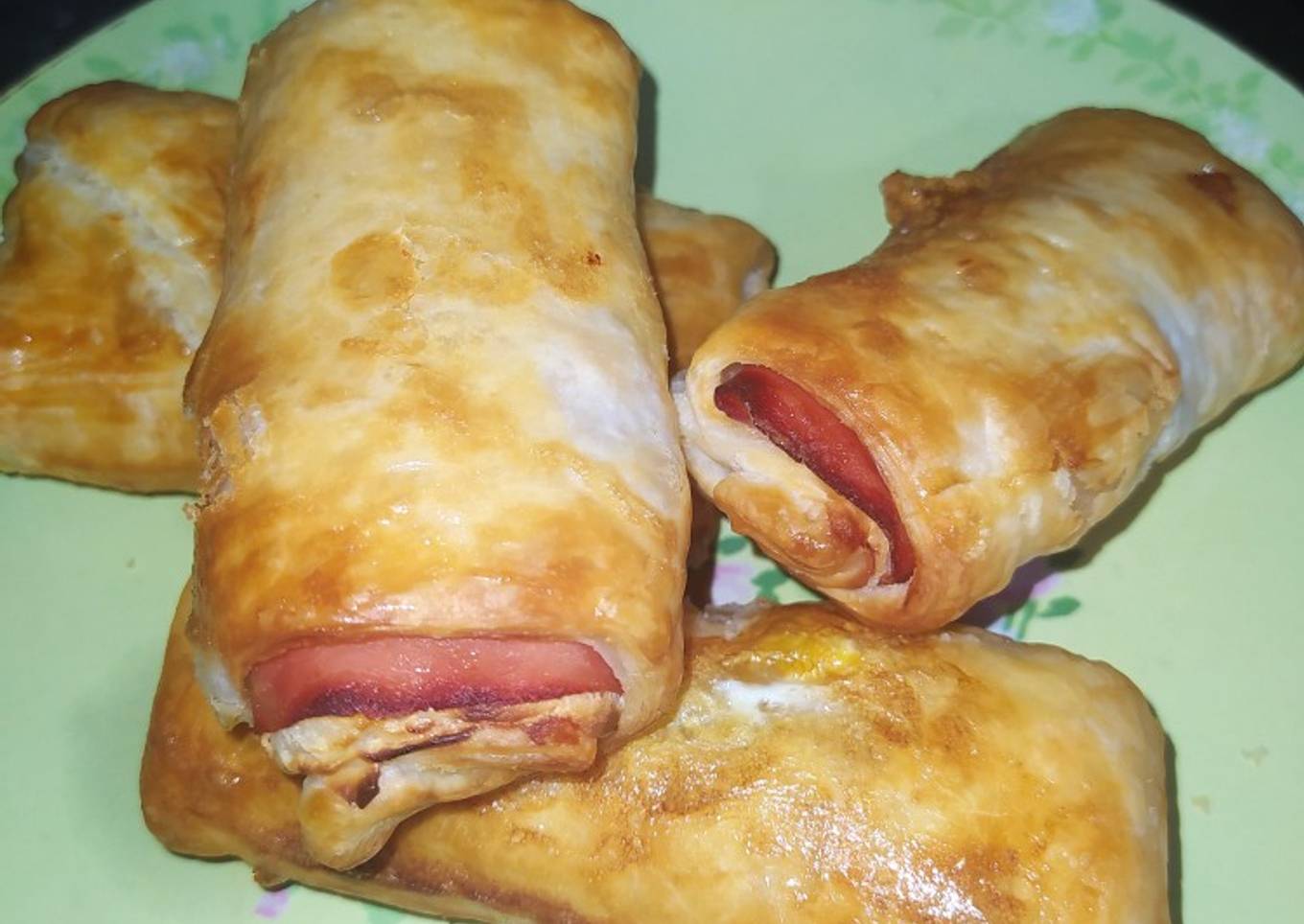 Mininapolitana de jamón York y queso en Air Fryer