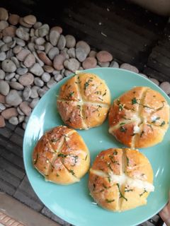 Foto resep Korean Garlic Cheese Bread with Homemade Cream Cheese