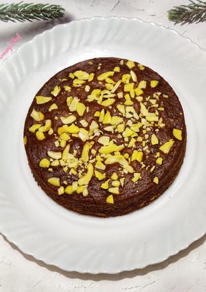A picture of Eggless, sugar-free atta cake.