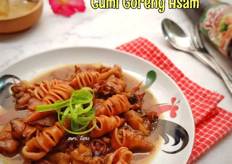 Resep Mudah Cumi Goreng Asam Enak Sempurna