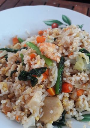 Foto resep Nasi goreng seafood