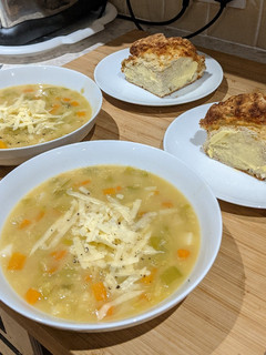 A picture of Post Roast Chicken Vegetable Soup.