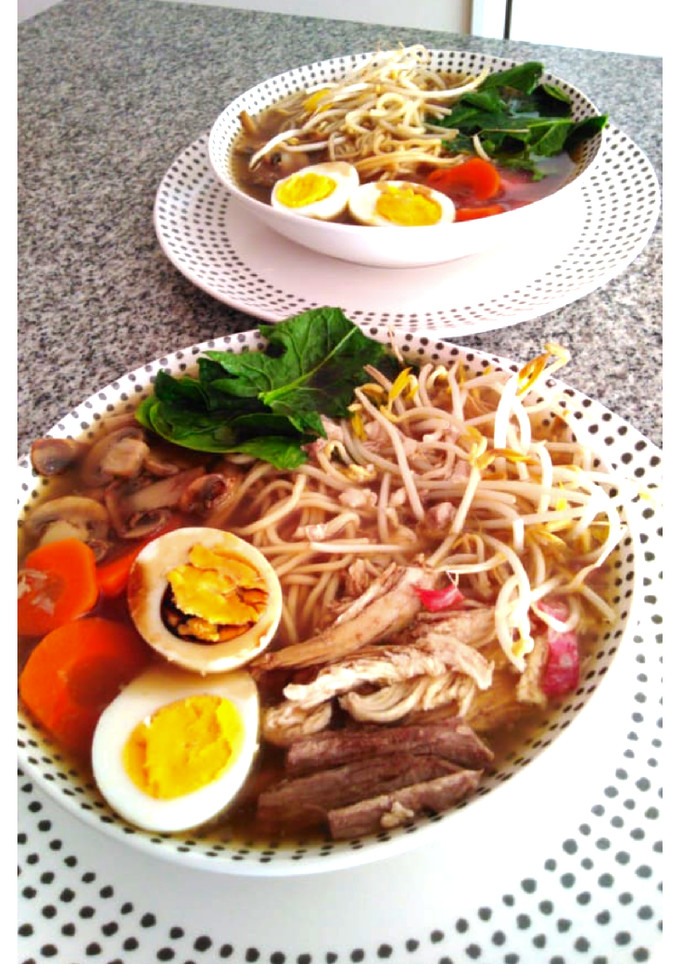 Una foto de Ramen casero