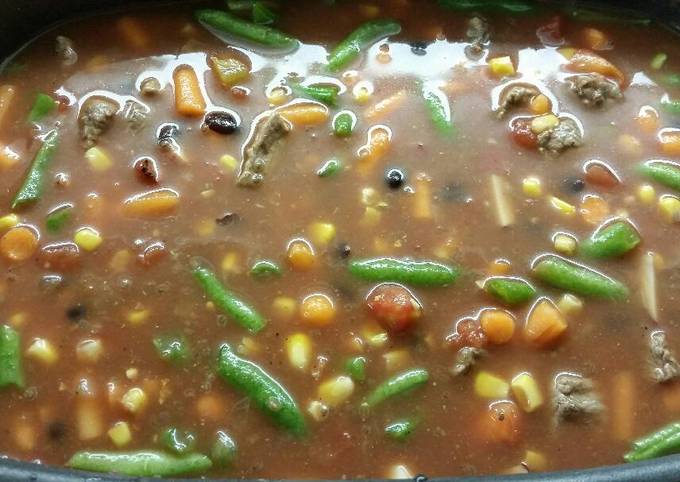 Simple Way to Make Speedy Vegetable beef soup