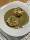 Canederli su crema di carciofi