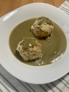 Foto di Canederli su crema di carciofi