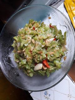 Foto resep Tumis pare udang rebon