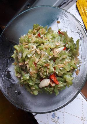Foto resep Tumis pare udang rebon