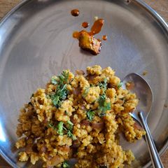 A picture of Leftover bhakri chivda.