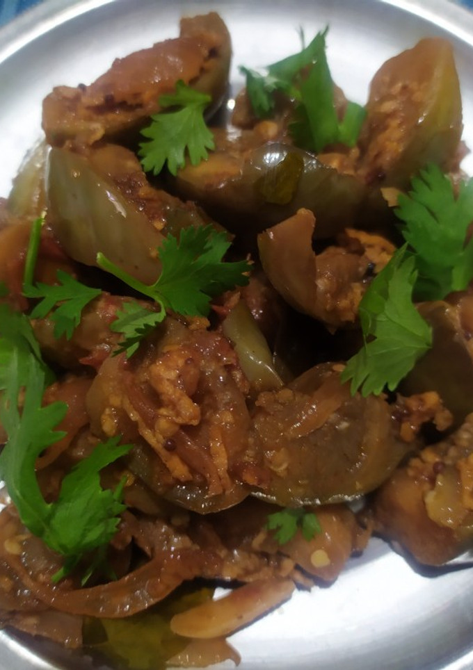 ஸ்டீம் எண்ணெய் கத்தரிக்காய் பொரியல் செய்முறை முக்கிய புகைப்படம்
