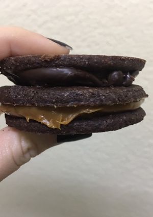 Una foto de Alfajores de chocolate