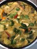 Green Curry Chicken with Winter Melon (Delicious with Steamed Rice or Rice Noodles) – A Home-Style Dish for Healthcare Workers