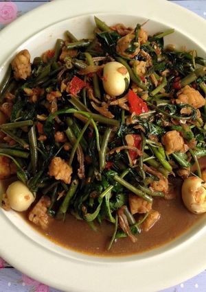 Foto resep Tumis kangkung sambel terasi
