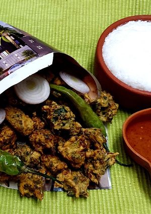 A picture of Kumbhania Bhajia.