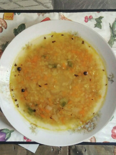Una foto de 🍵 Sopa de verduras y amaranto 100% natural