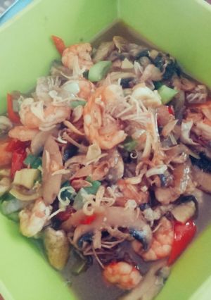 Foto resep Udang Jamur Mentega