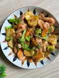 Tumis Brokoli Udang Tofu