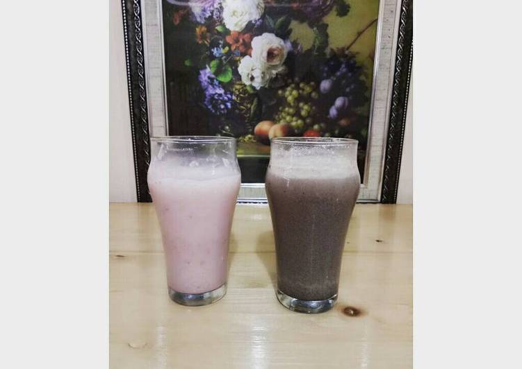 Easiest Way to Cook Appetizing Strawberry milkshake &amp;amp; Oreo milkshake