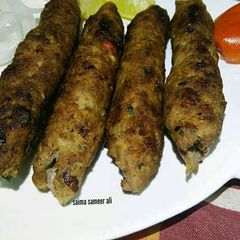 A picture of Beef seekh kabab.